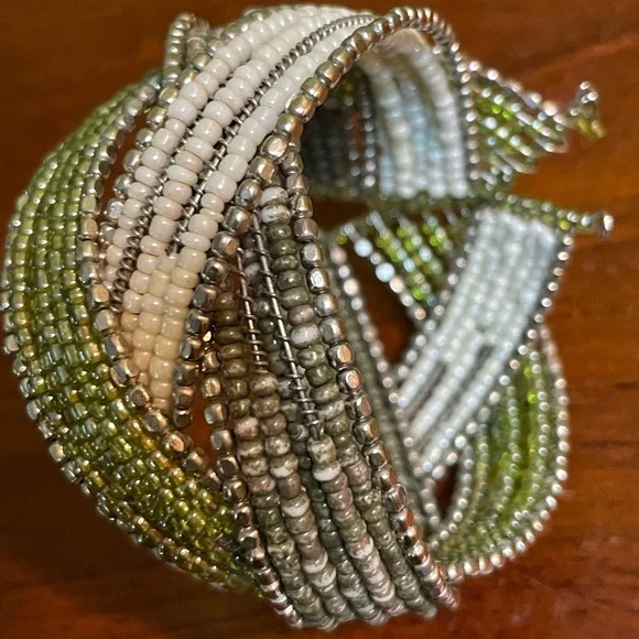 Beaded Cuff Bracelet - Picture 2 of 10